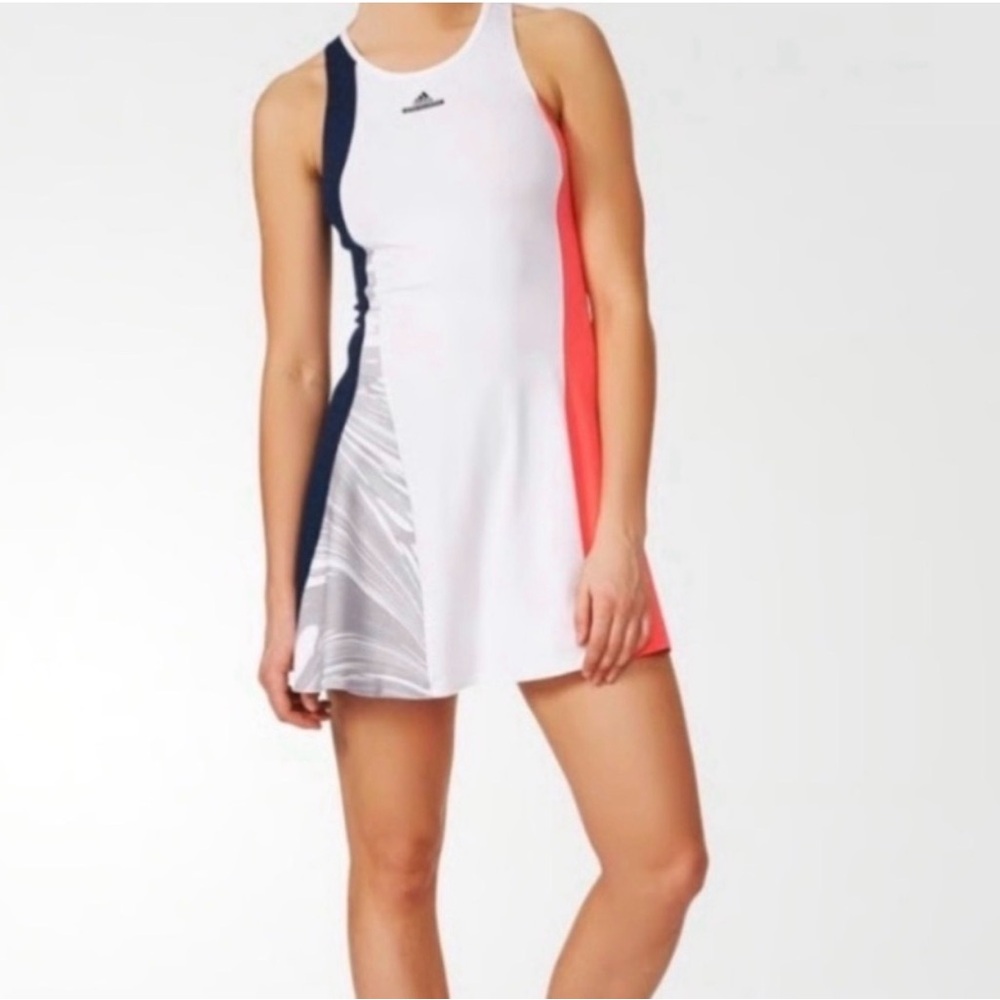 Adidas by Stella McCartney Womens Colorblock A Line Dress Multicolor